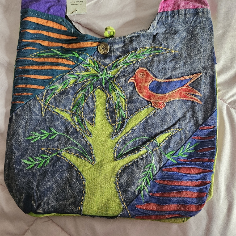 Kathmandu Multicolored Patterned Shoulder Bag NWT - image 3